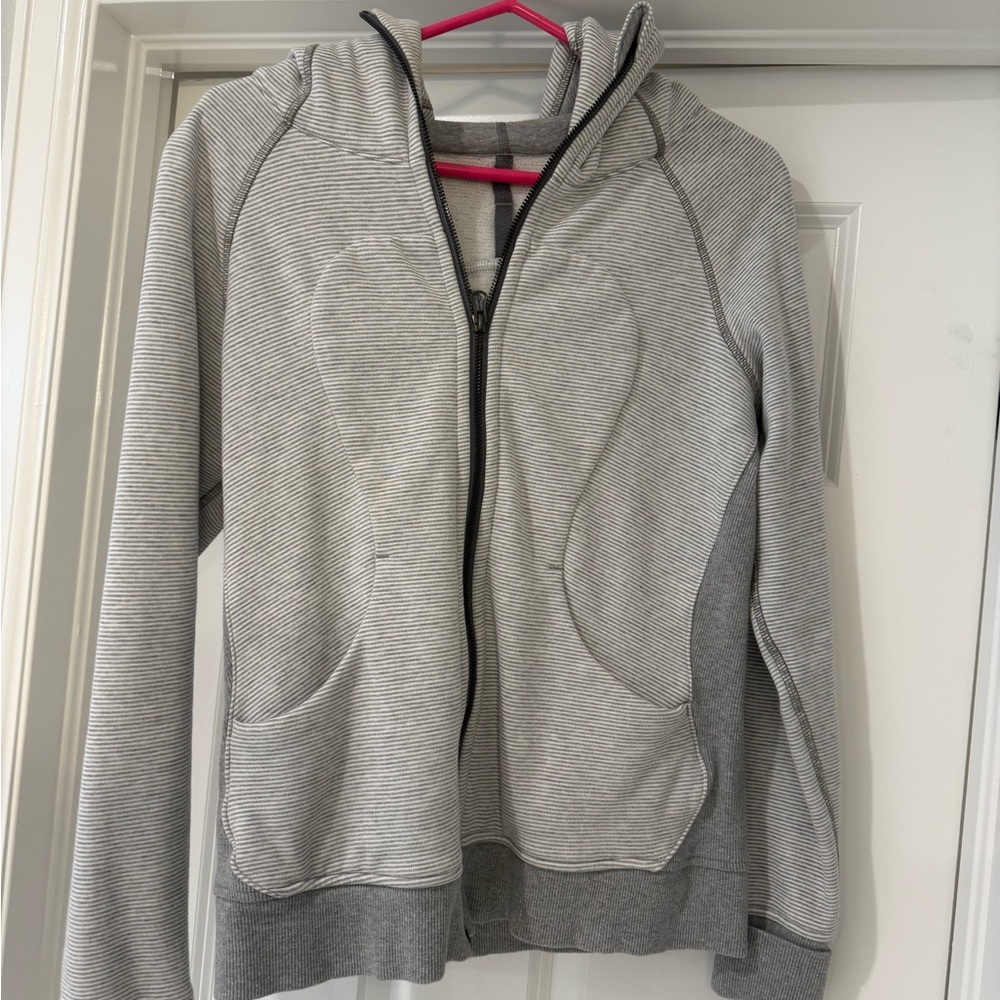 lululemon athletica Gray Striped Jacket